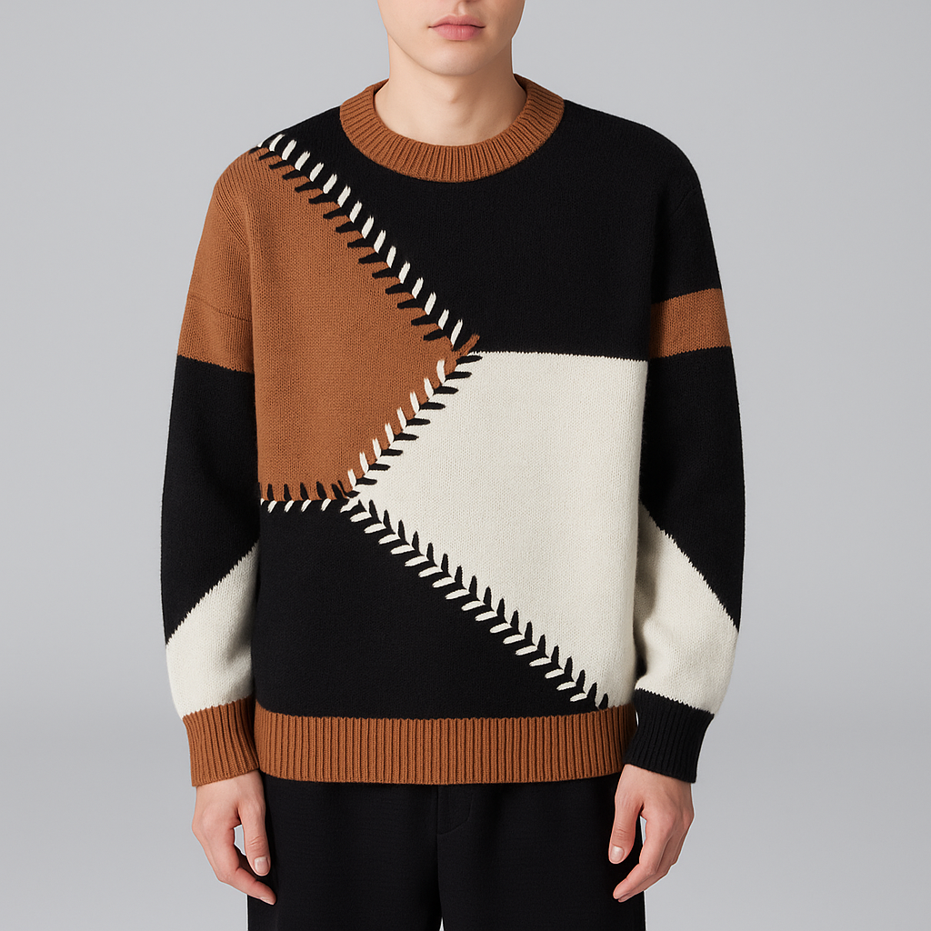 Bergen Geometric Colorblock Sweater