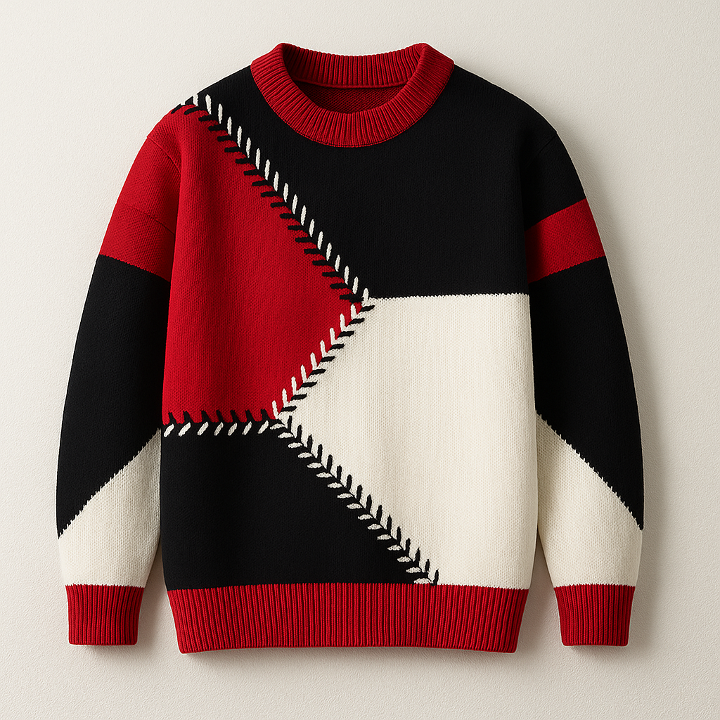Bergen Geometric Colorblock Sweater