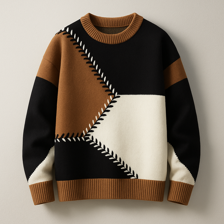 Bergen Geometric Colorblock Sweater