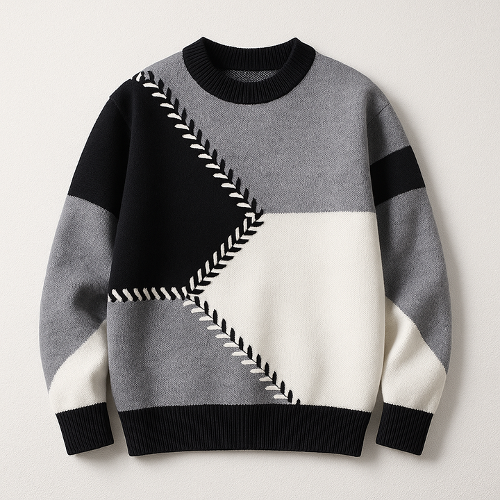 Bergen Geometric Colorblock Sweater