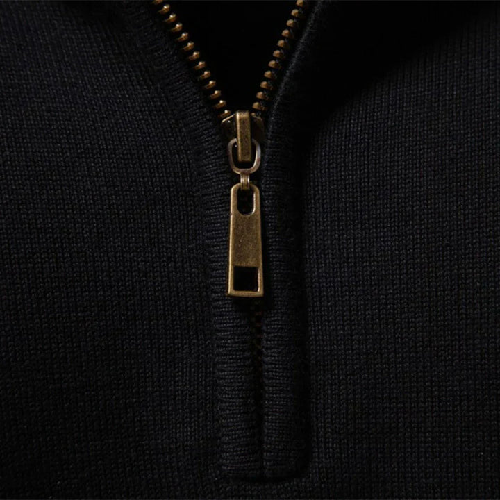 Heritage Diagonal Weave Mock Neck Pullover