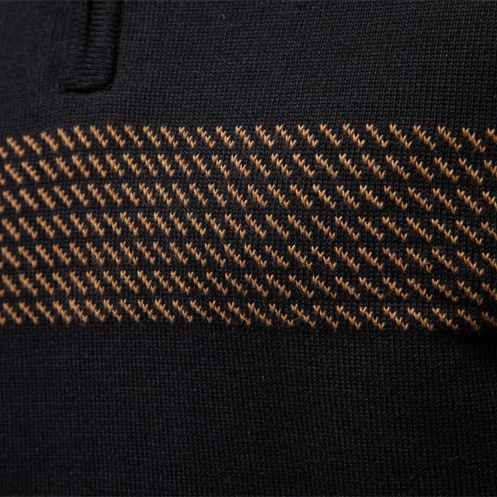 Heritage Diagonal Weave Mock Neck Pullover